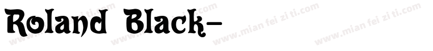 Roland Black字体转换